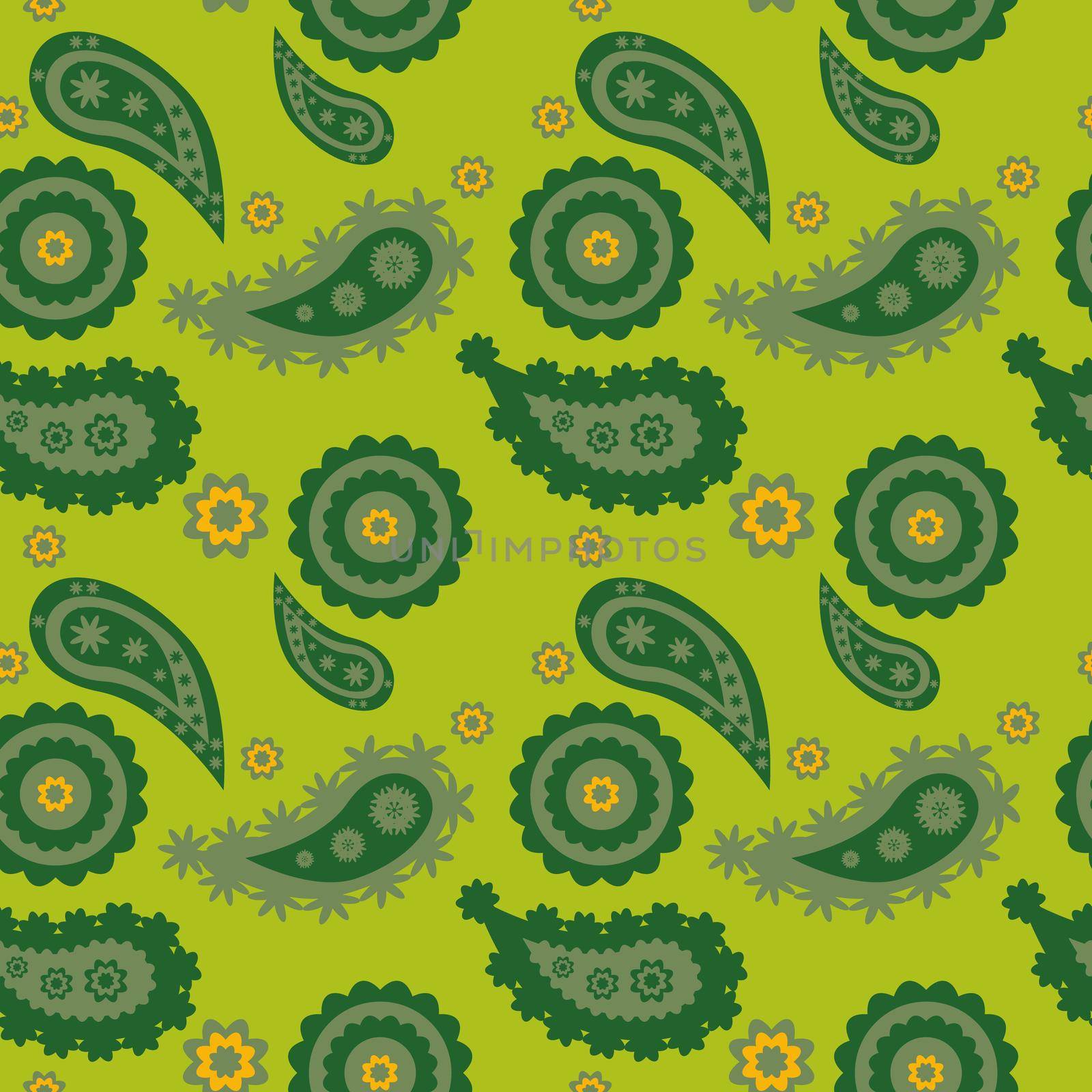 Paisley pattern. Doodle  background. Henna paisley mehndi doodles design tribal design element