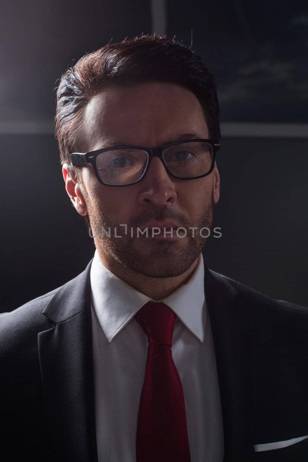close up.portrait of a modern business man by asdf