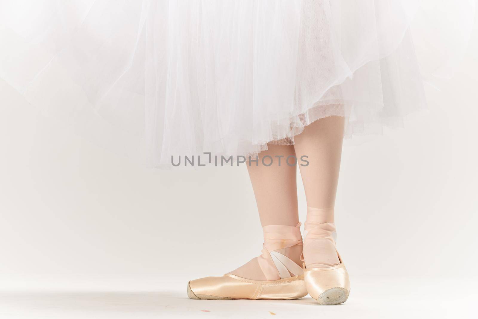ballet shoes posing fashion exercise dance isolated background. High quality photo