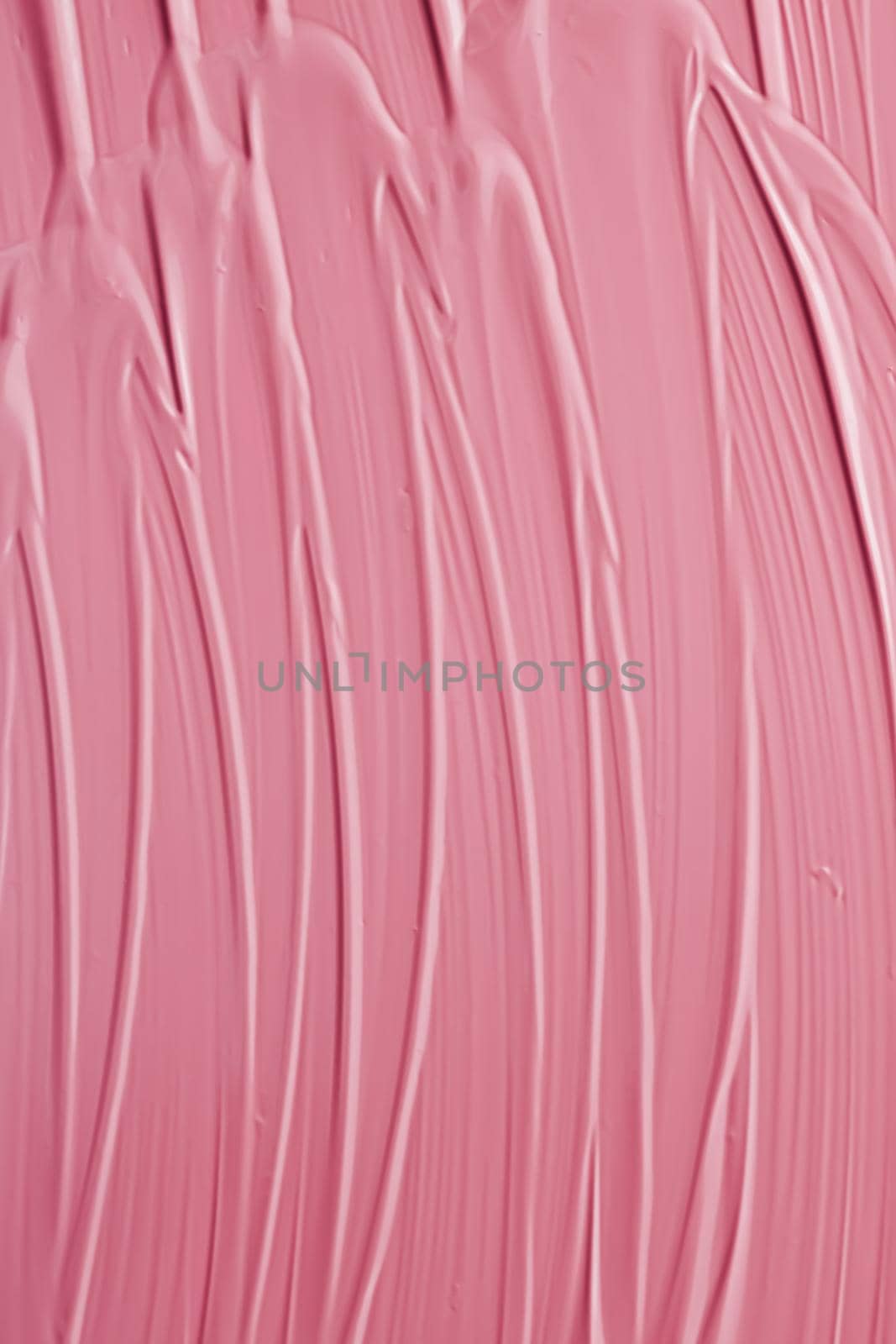 Pink lipstick or lip gloss texture as cosmetic background, makeup and beauty cosmetics product for luxury brand, holiday flatlay backdrop or abstract wall art and paint strokes.