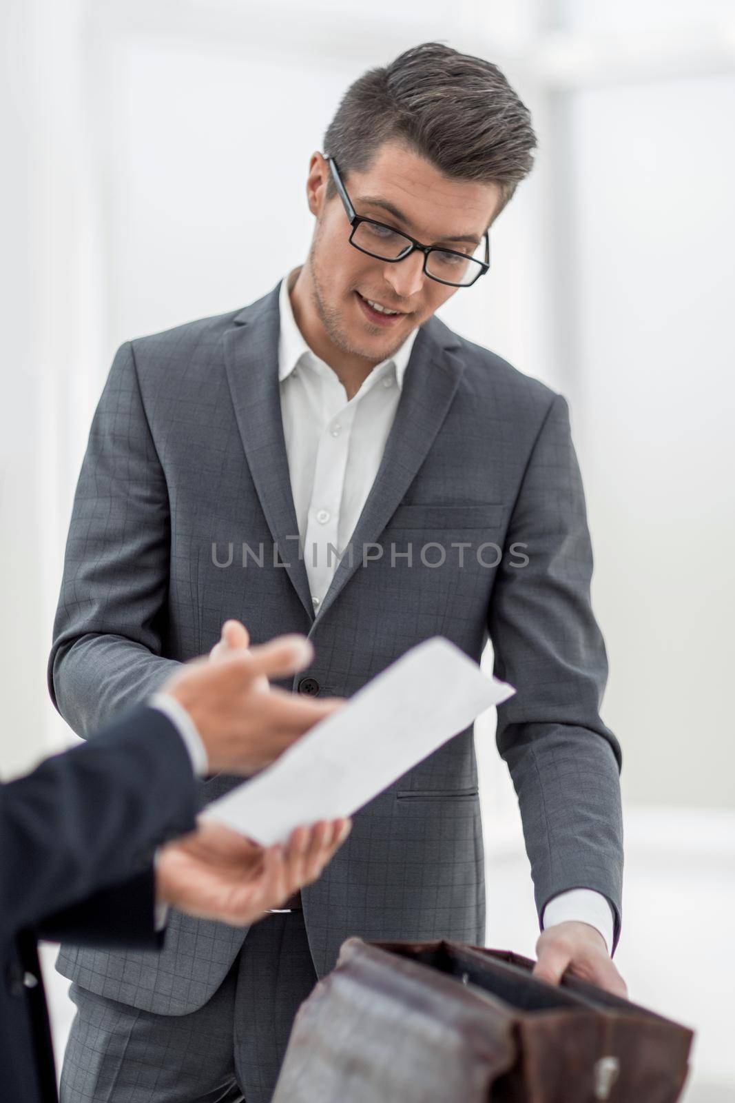 business people discuss business documents.photo with copy space