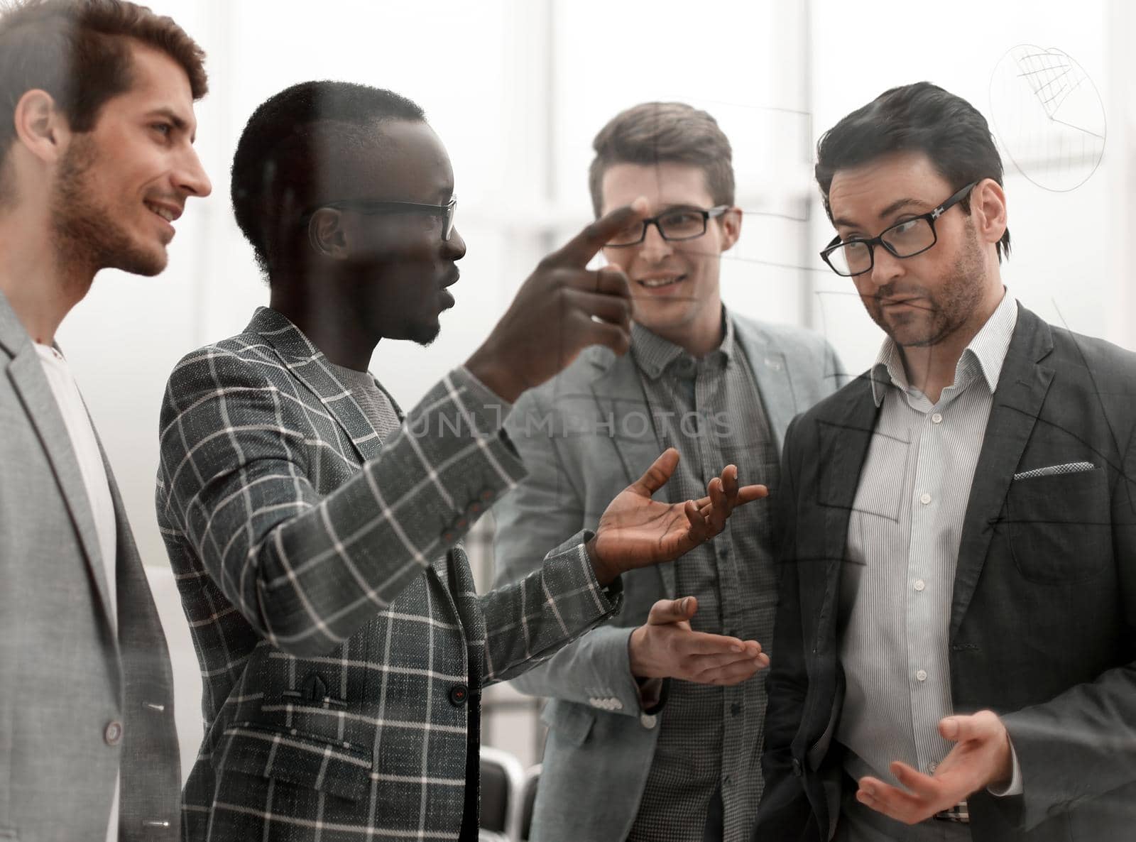 multinational business team discussing new ideas. business concept
