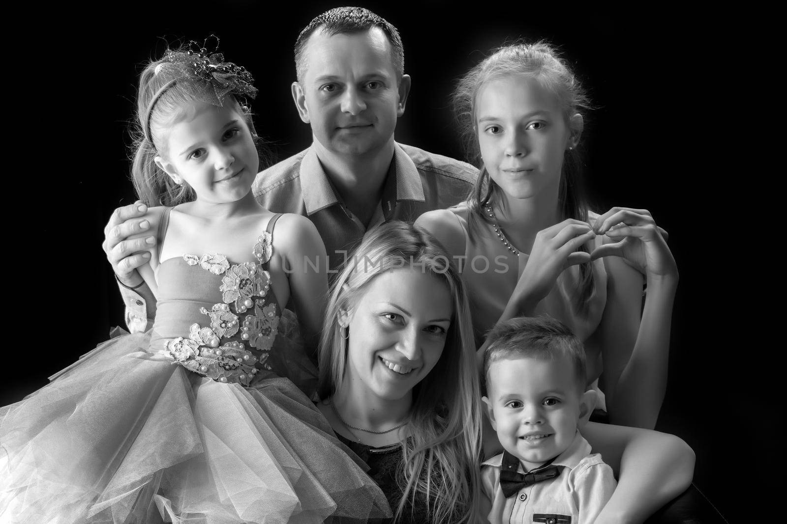 A big happy family with children. by kolesnikov_studio