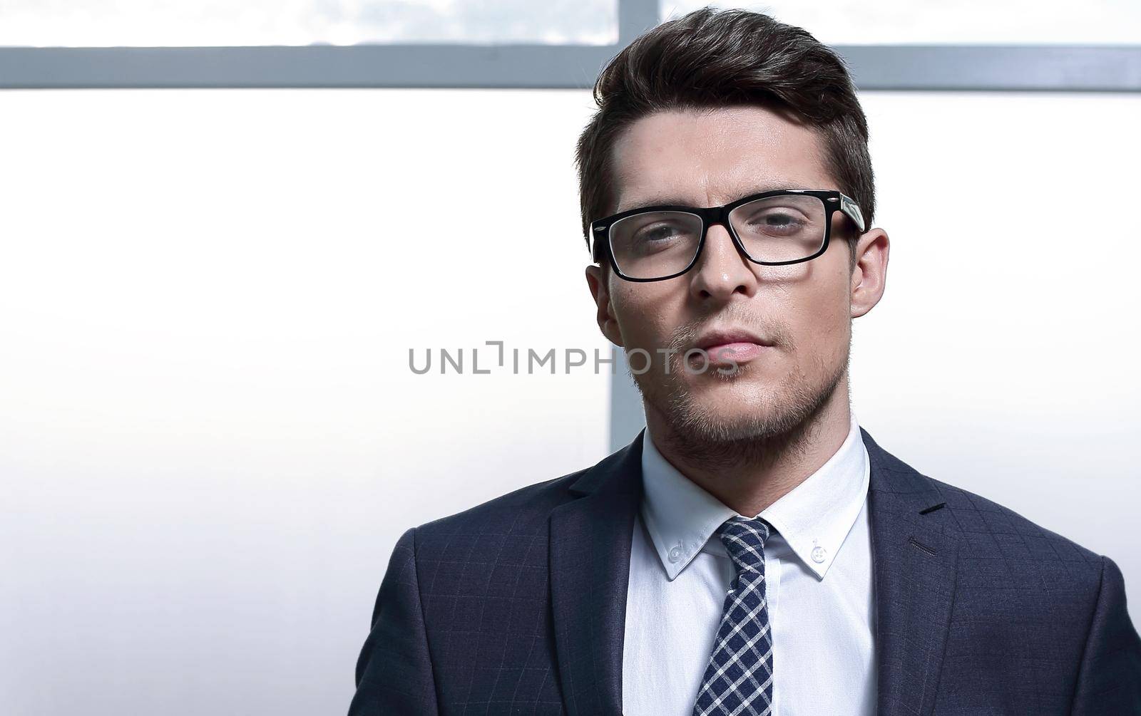 confident young businessman .photo with copy space