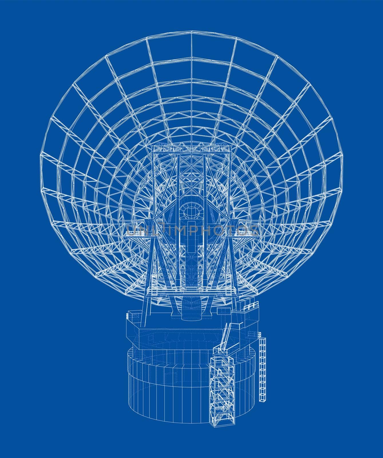 Radio Telescope concept outline by cherezoff