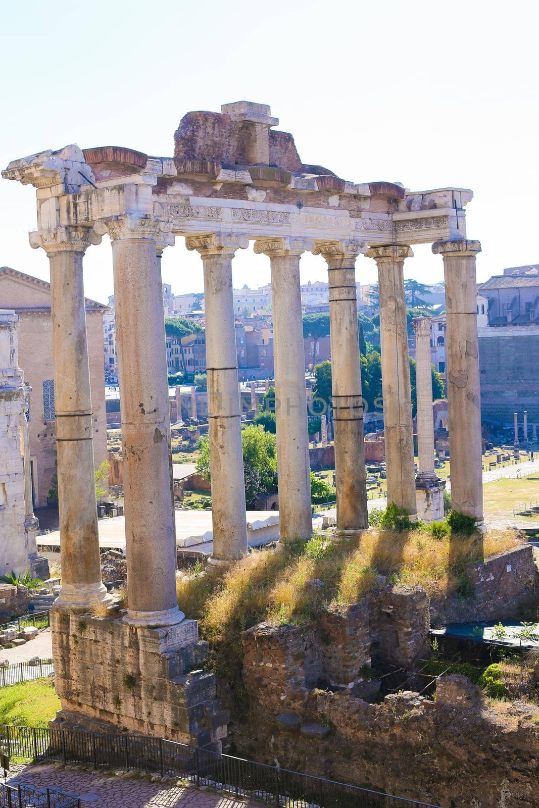 Antique ruins of Roman Forum in Rome, Italy. by sisterspro