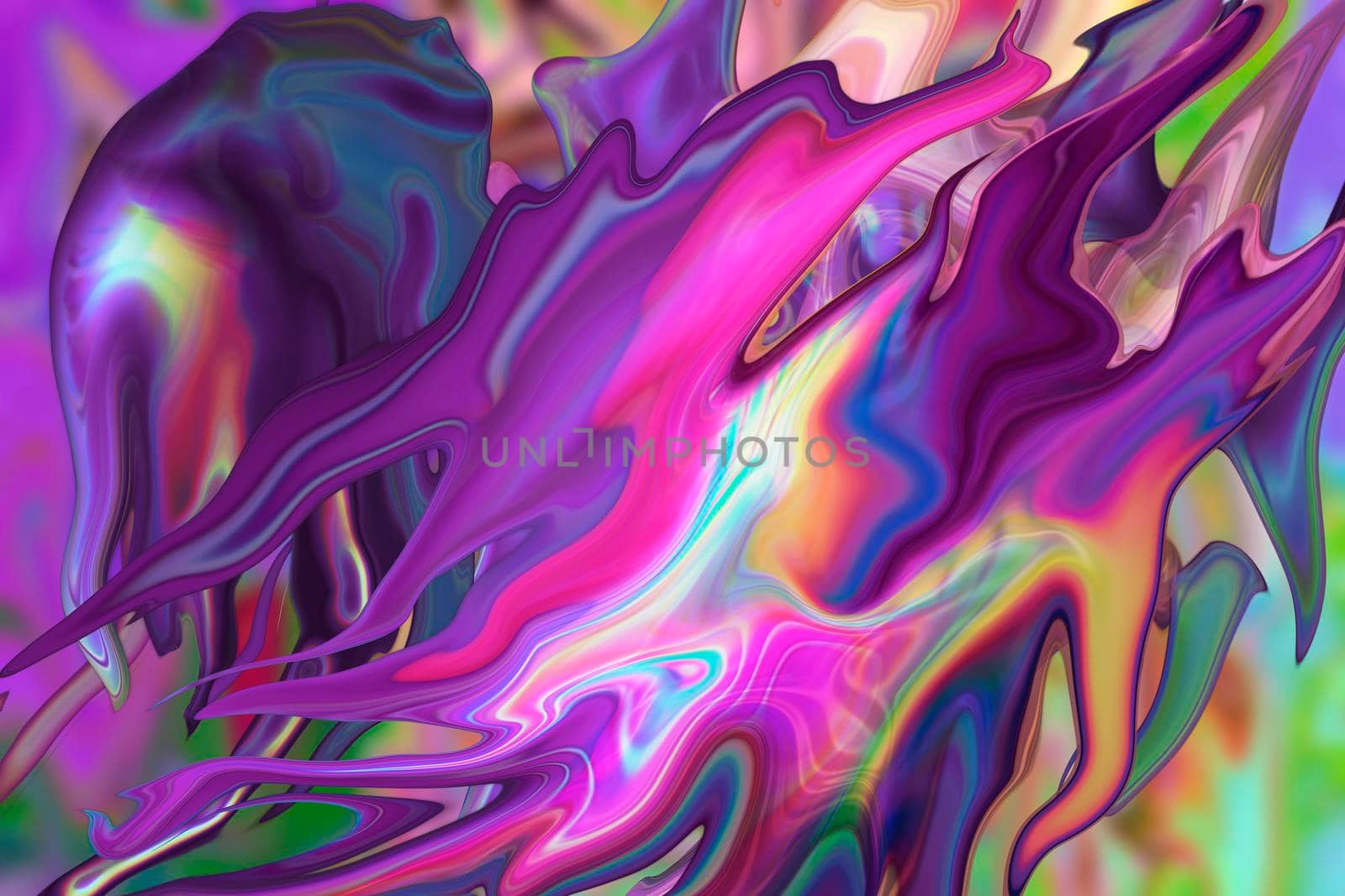 Abstract multicolored textured liquid background.