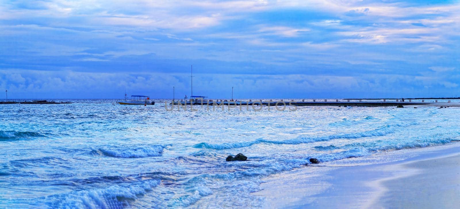 Panorama beautiful sea and the beach. by kolesnikov_studio