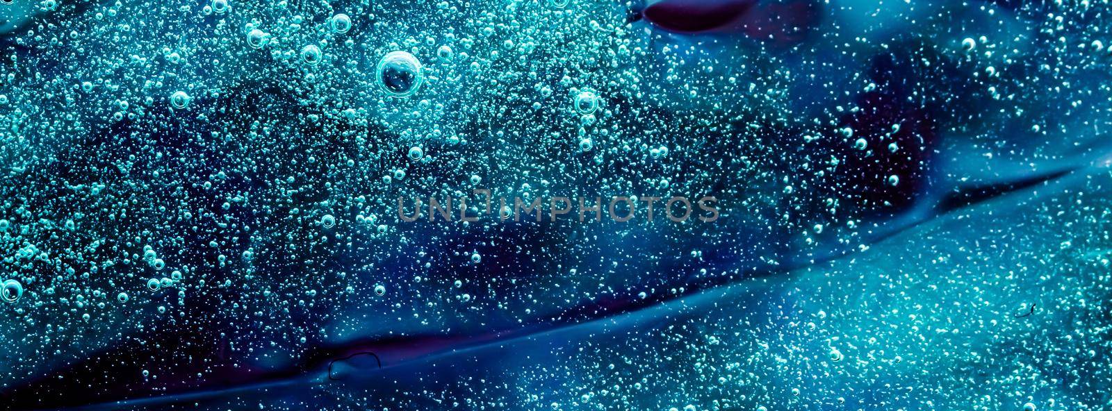 Abstract liquid banner background, paint splash, swirl pattern and water drops, beauty gel and cosmetic texture, contemporary magic art and science as luxury flatlay design.