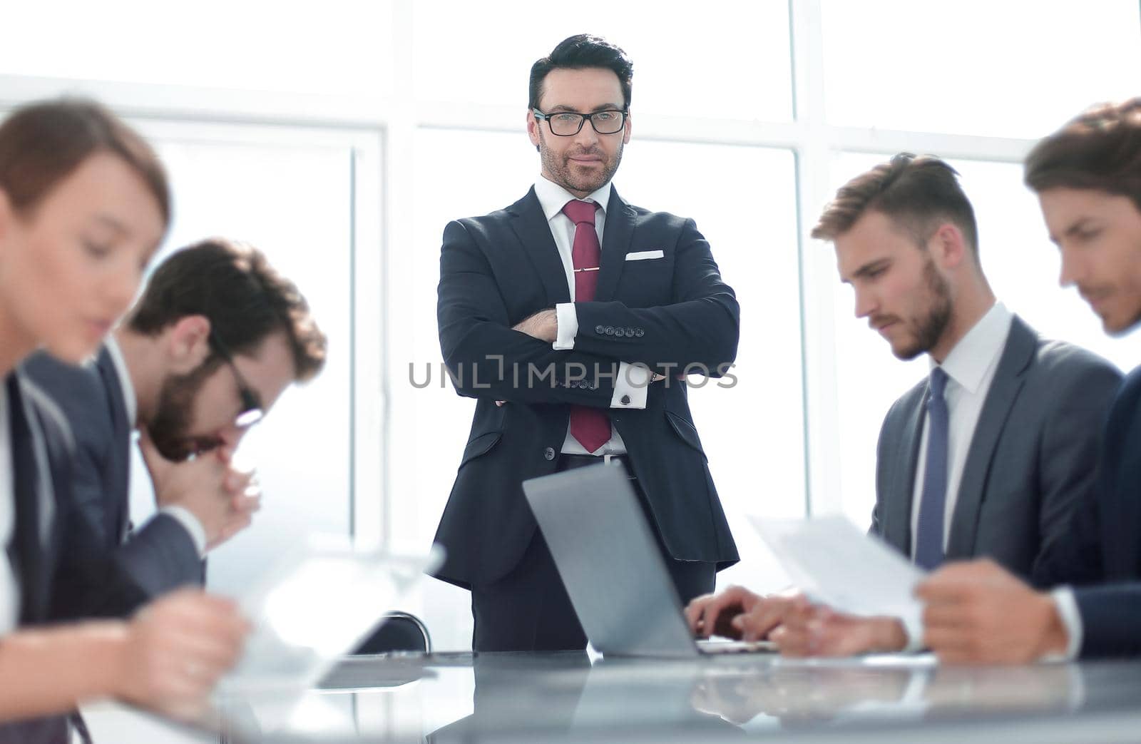 businessman and business team are working on a new business project.office weekdays