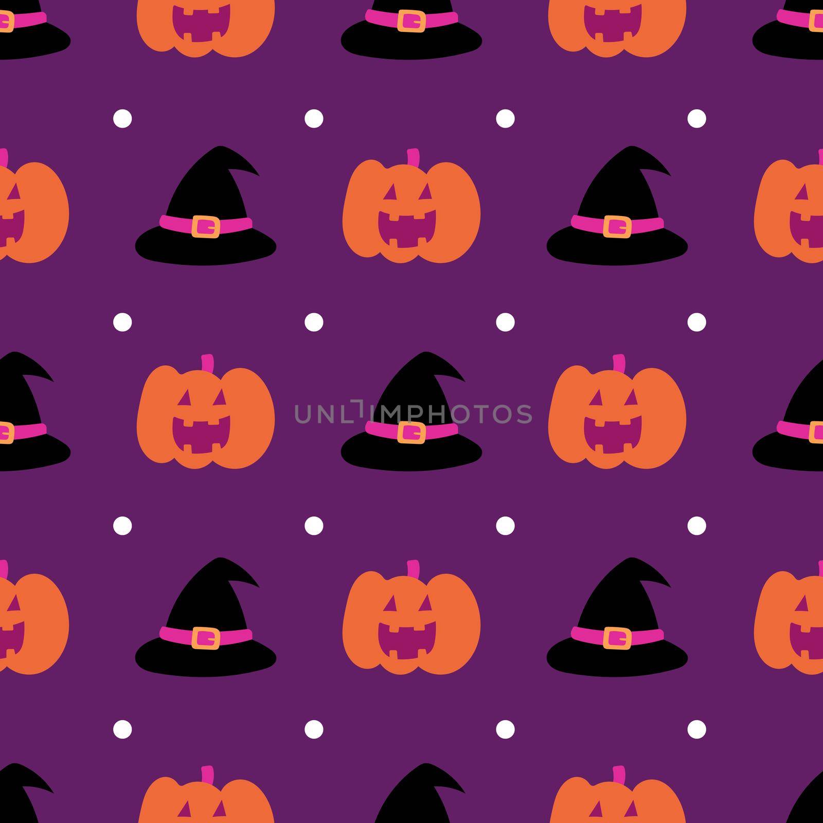 Happy halloween seamless pattern background. Abstract halloween pattern for design card, party invitation, poster, album