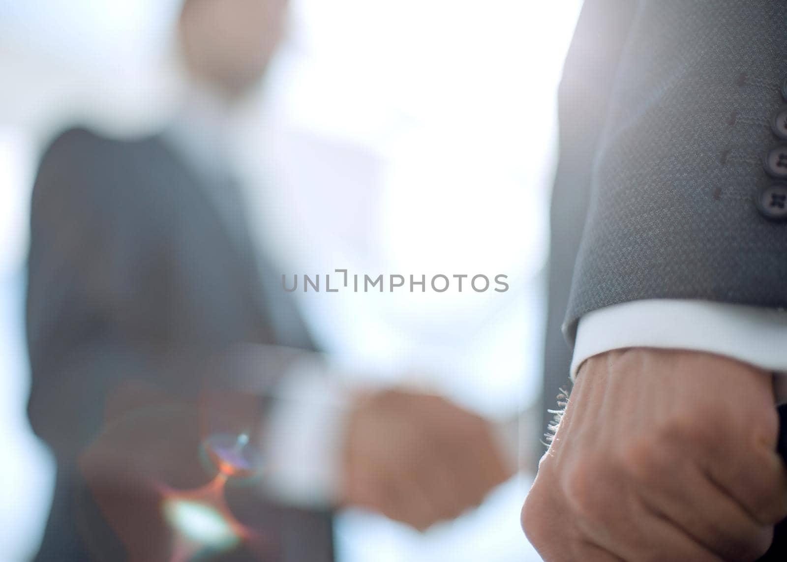 background image handshake of business partners .business background