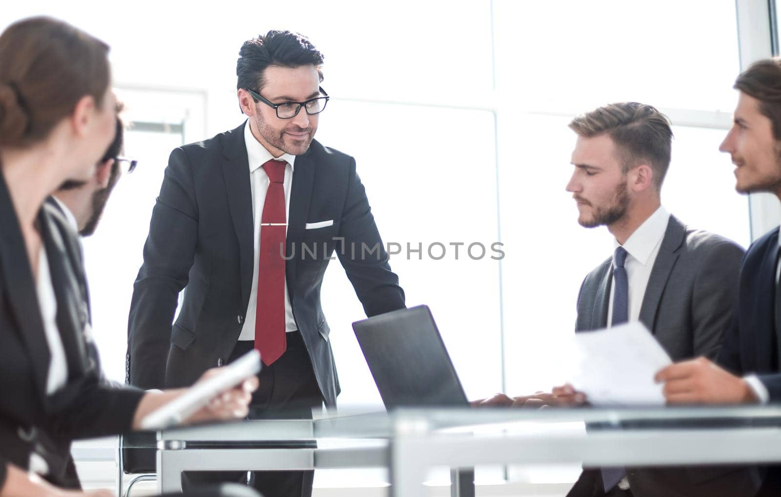 business team at a working meeting in the office.office weekdays