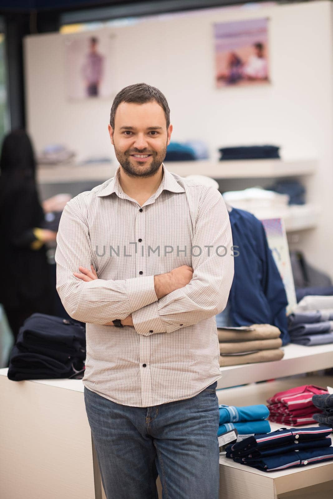 man in Clothing Store by dotshock