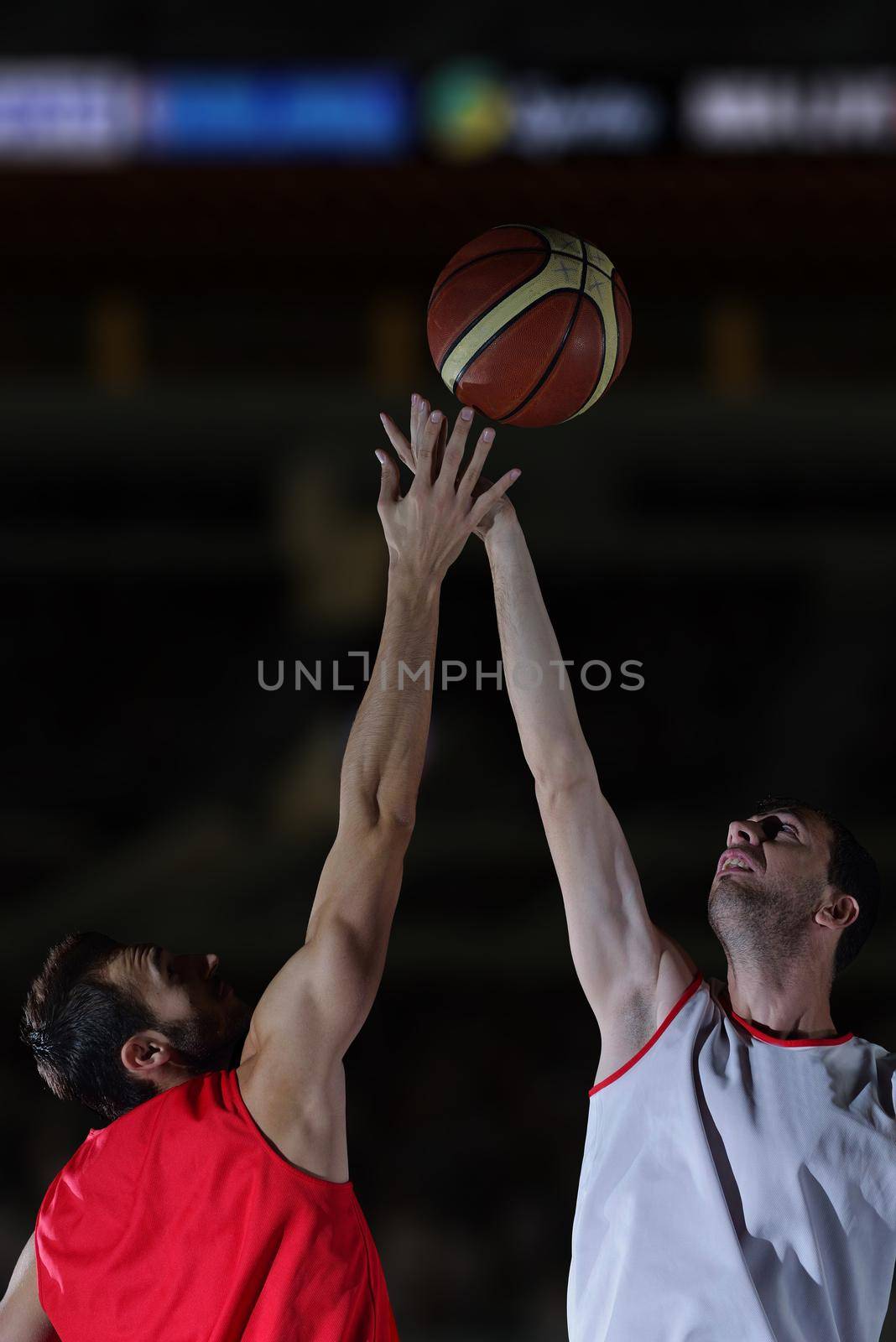 basketball game sport player in action isolated on black background