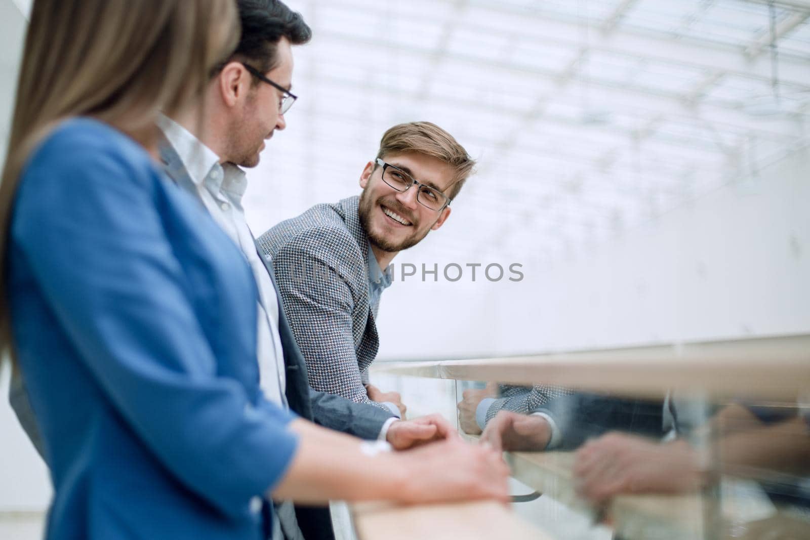 close up.group of successful employees. photo with copy space