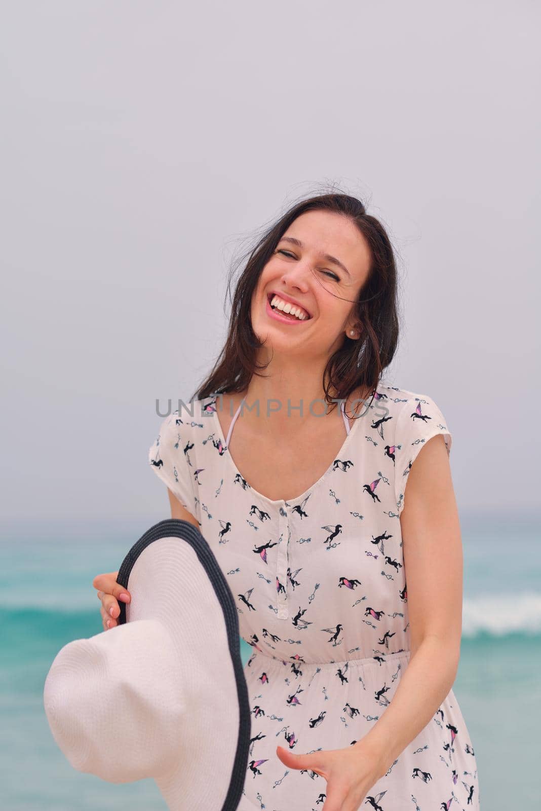 Happy Beautiful Woman Enjoying Summer Vacation by dotshock