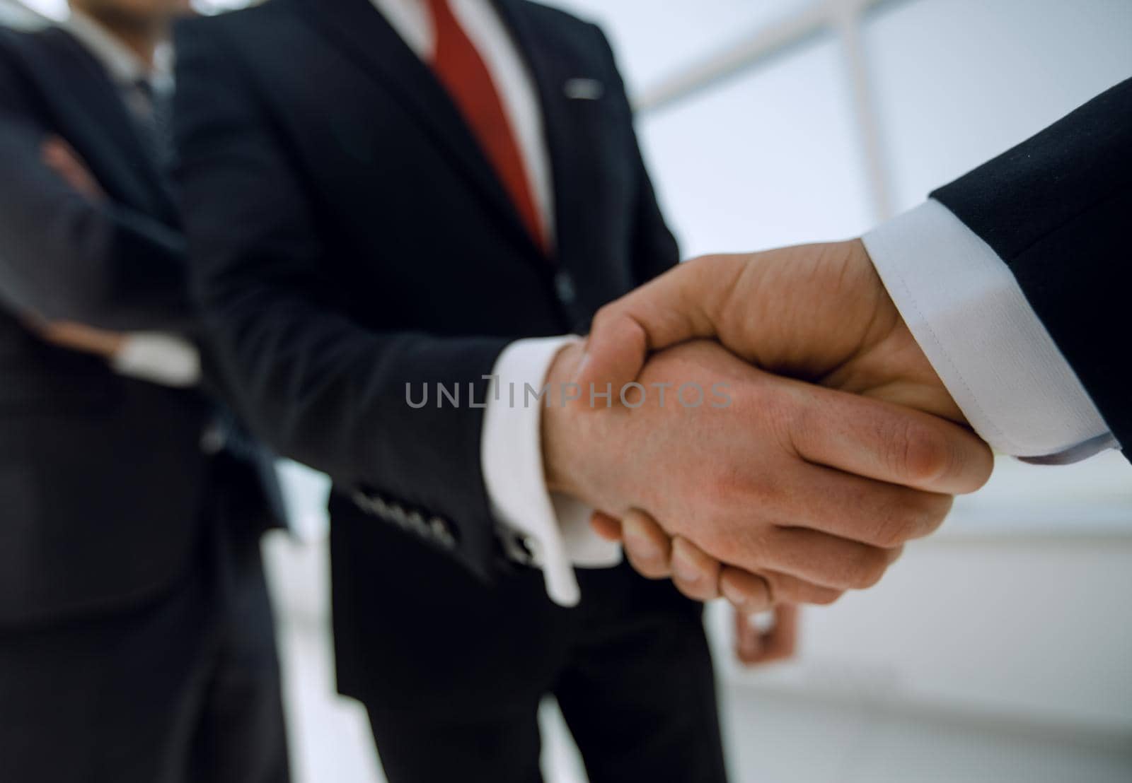 business background.business handshake business partners .the concept of cooperation