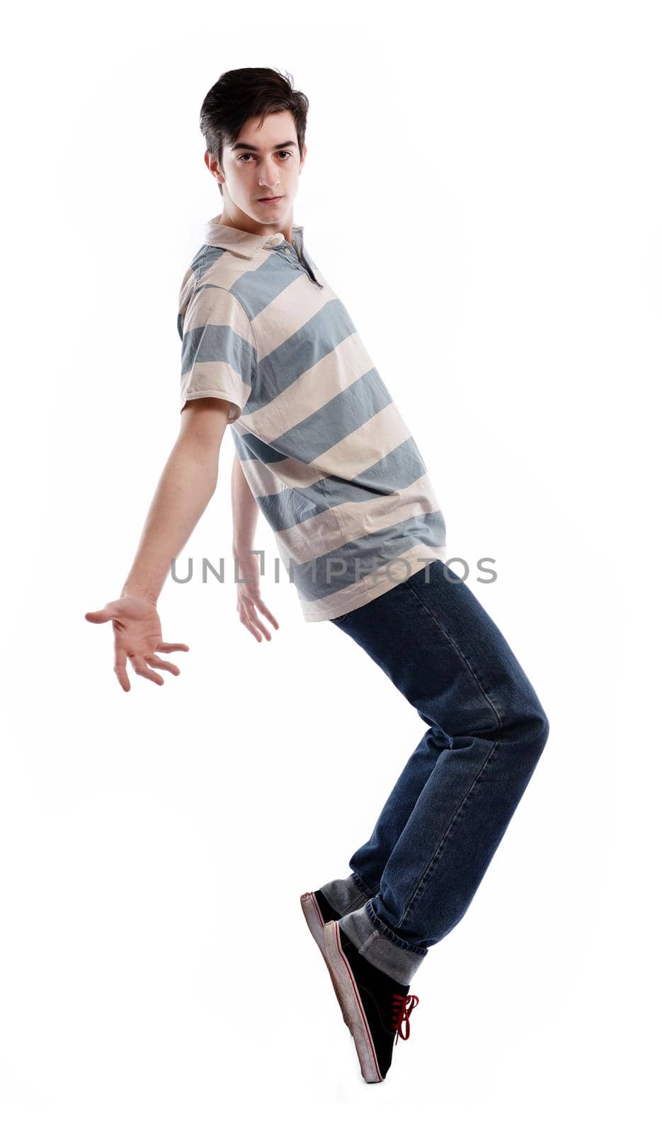 young man dancing by dotshock