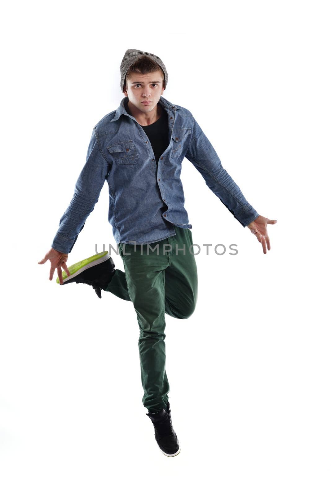 young man dancing by dotshock