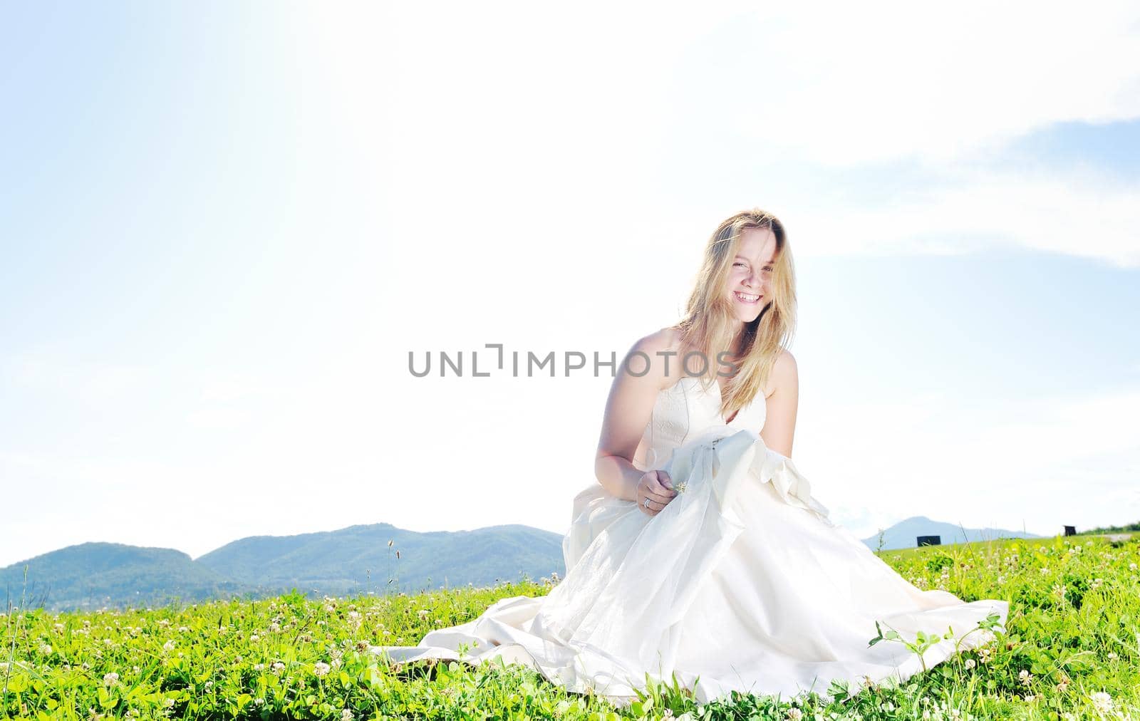 beautiful bride outdoor by dotshock