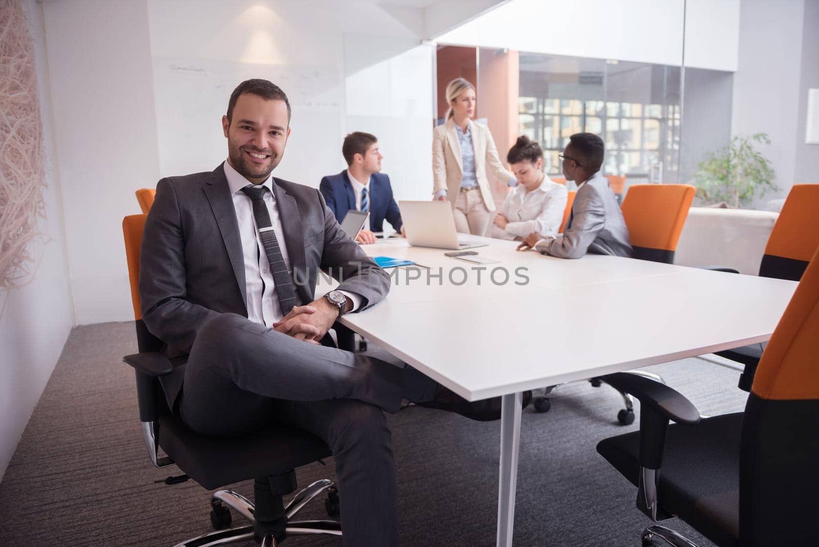 business people group at office by dotshock