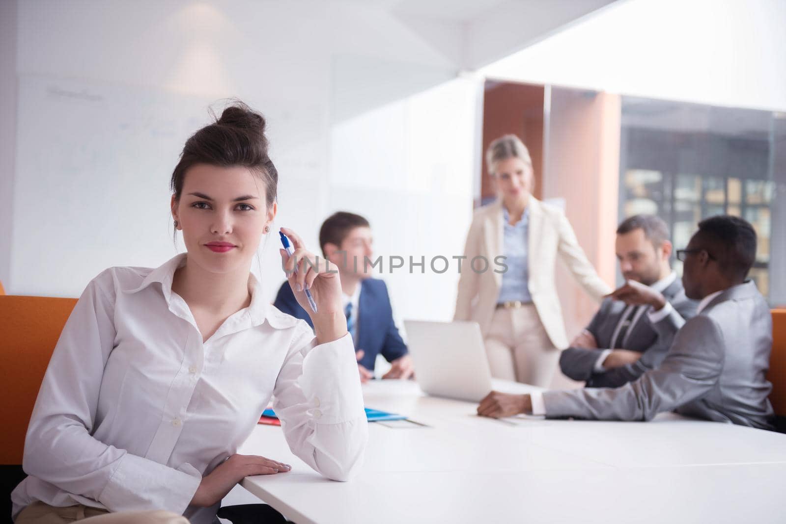 business people group at office by dotshock