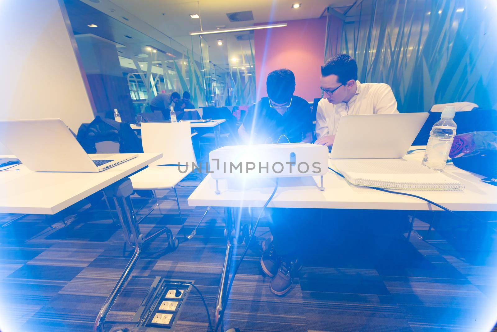 it students in computer science classroom by dotshock