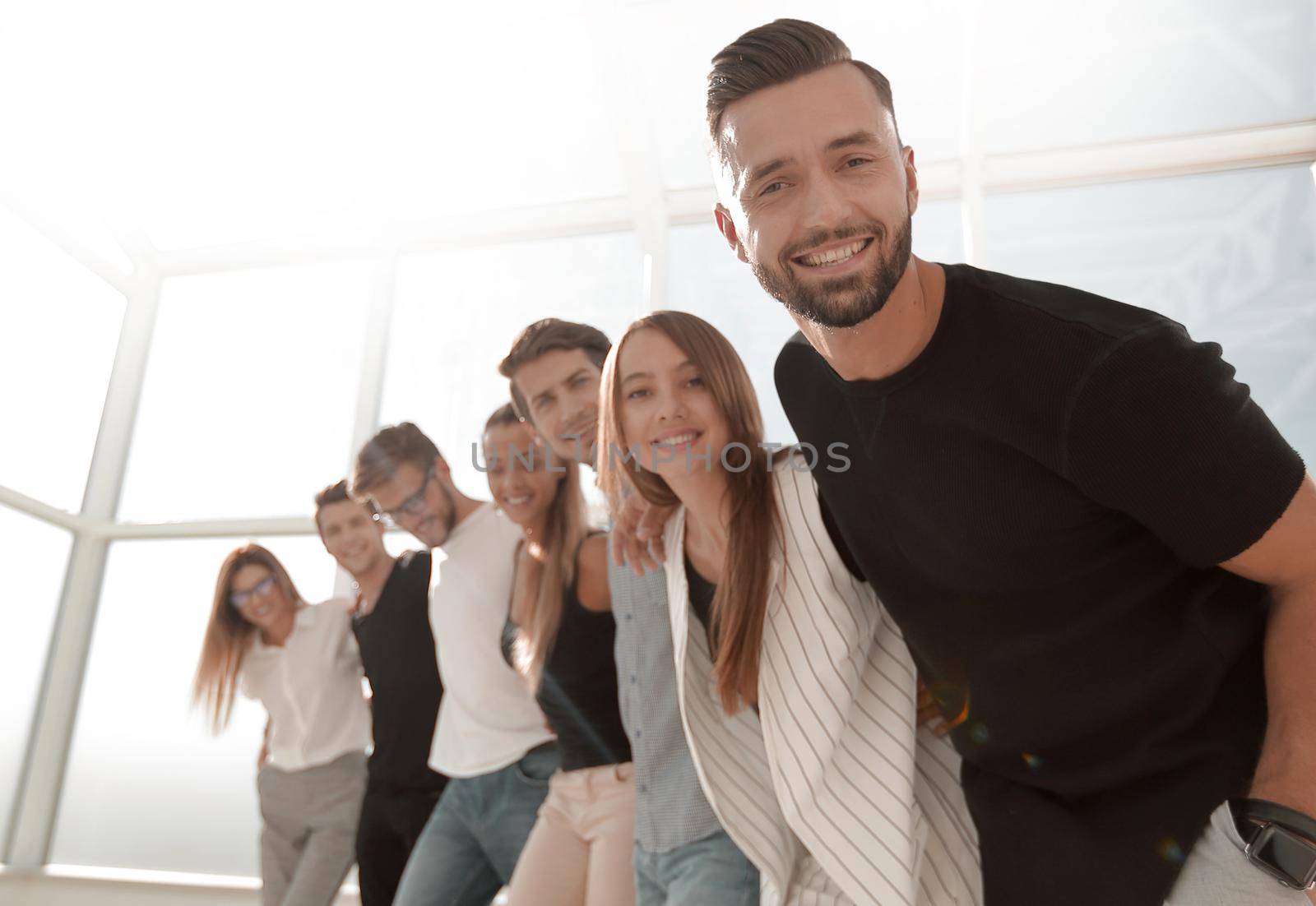 young business team standing in the office.photo with copy space