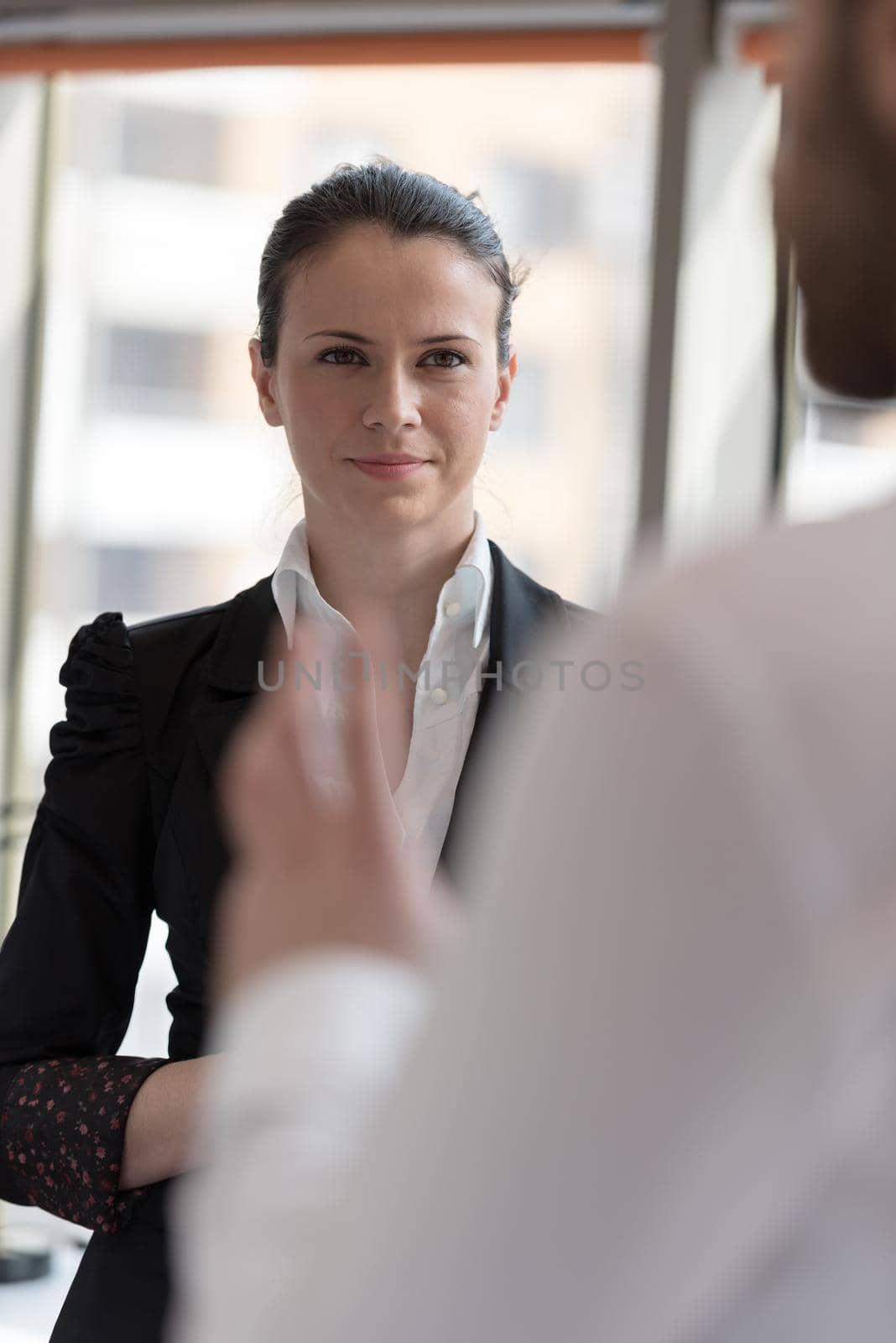 young businesswoman portrait at office by dotshock