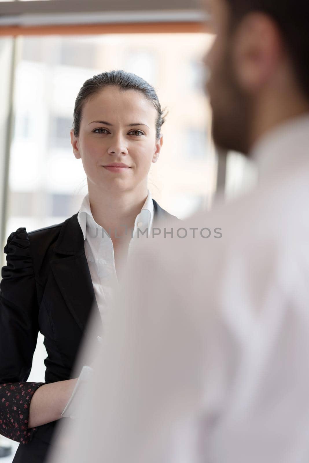 young businesswoman portrait at office by dotshock