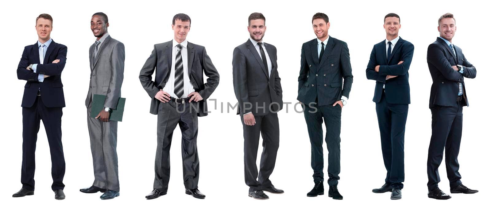 Group of smiling business people. Businessman and woman team