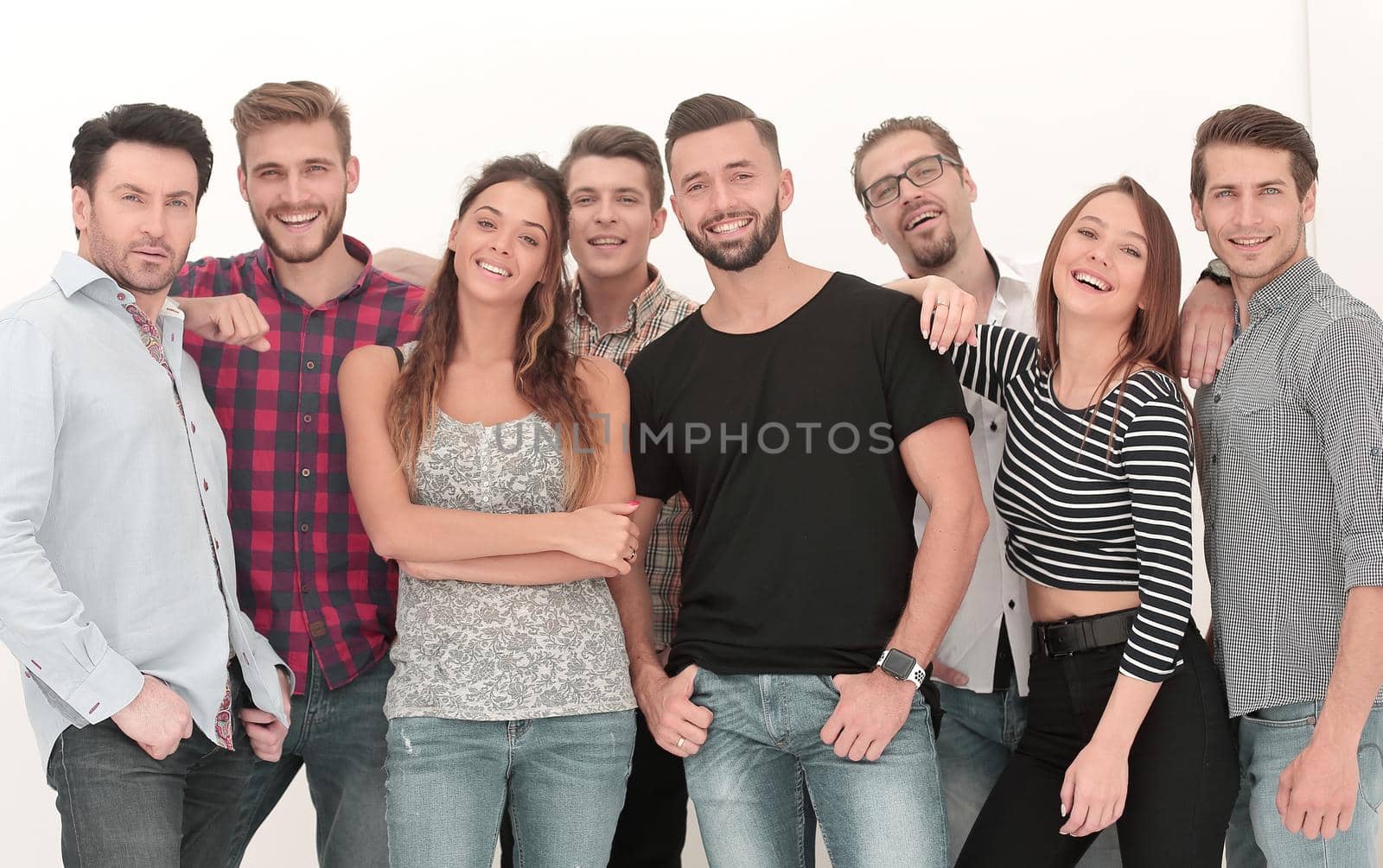 portrait of creative business team.isolated photo with copy space