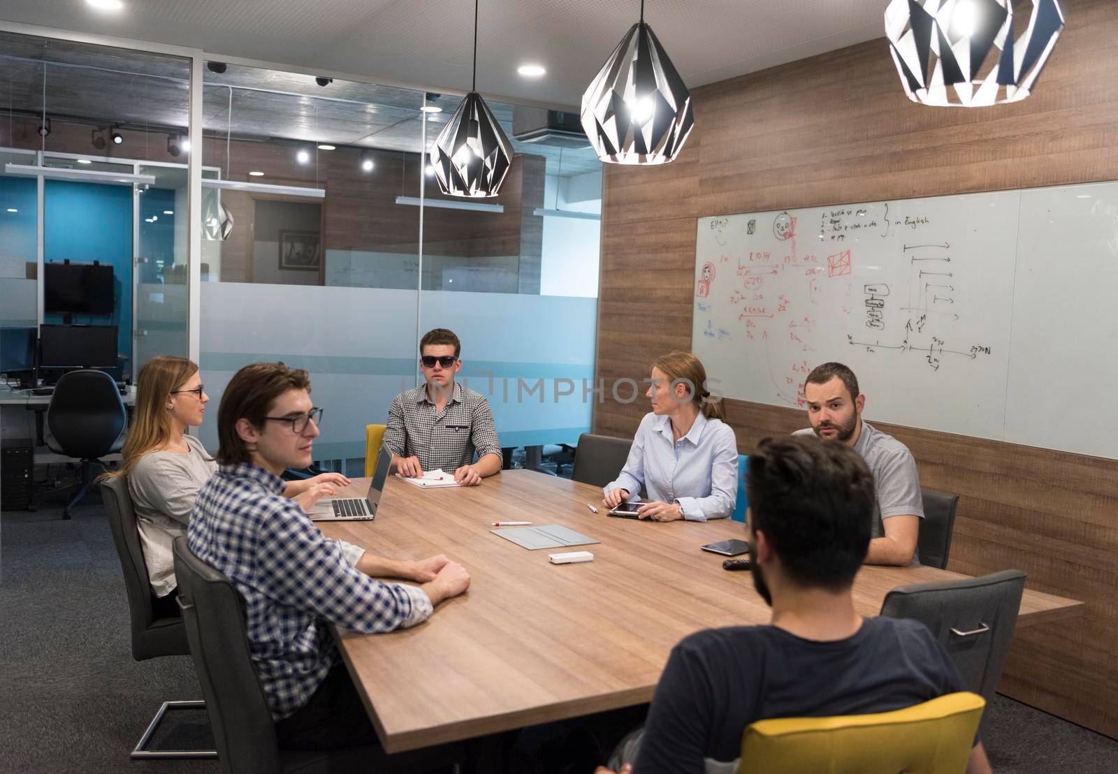 startup business team on meeting by dotshock
