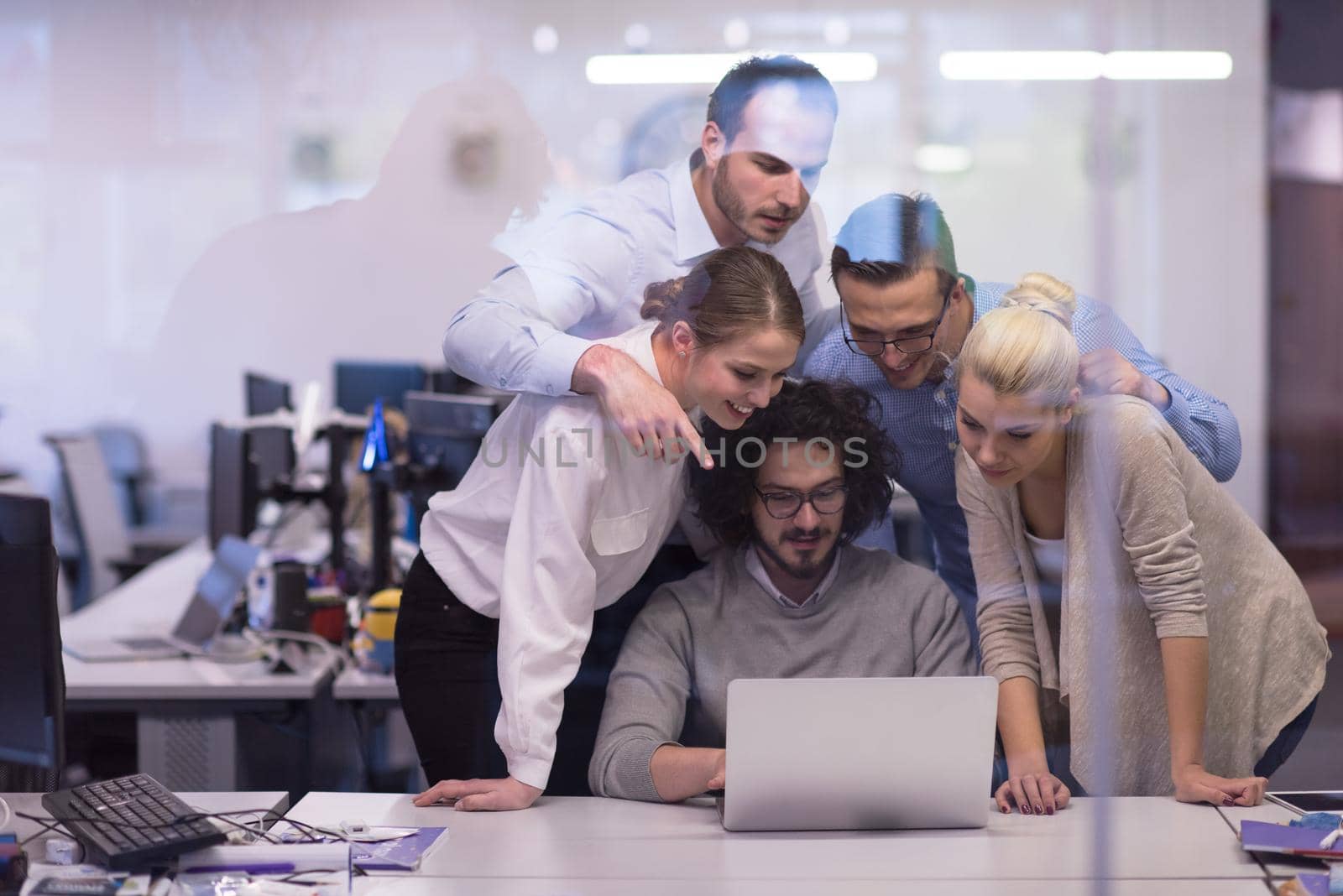 Portrait Of Successful Business people Entrepreneur At Busy startup Office