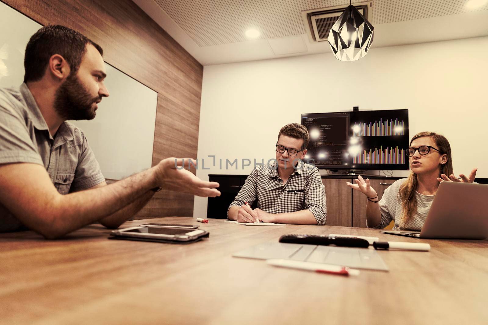 startup business team on meeting by dotshock