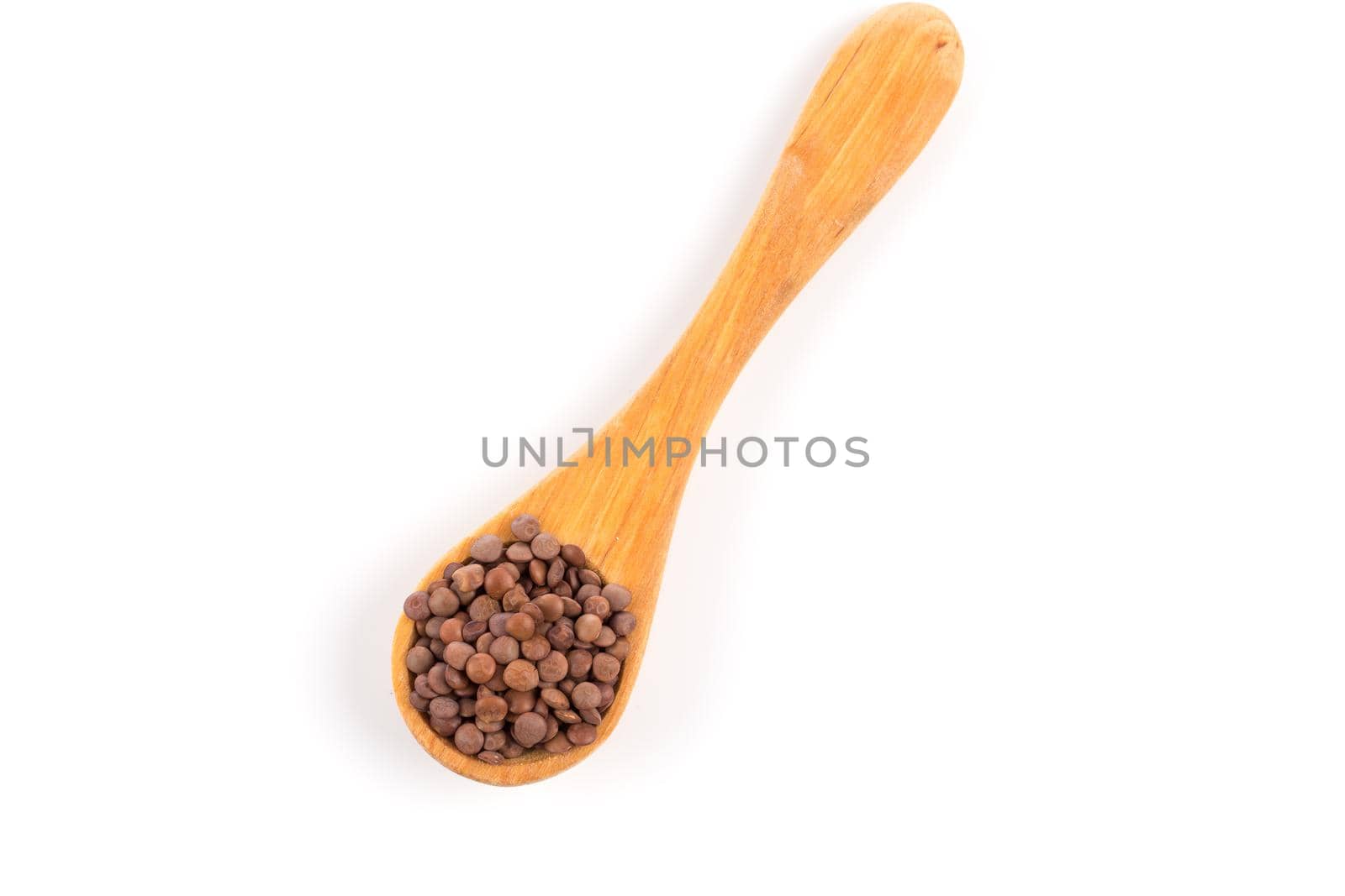 Brown organic lentils  by RTsubin