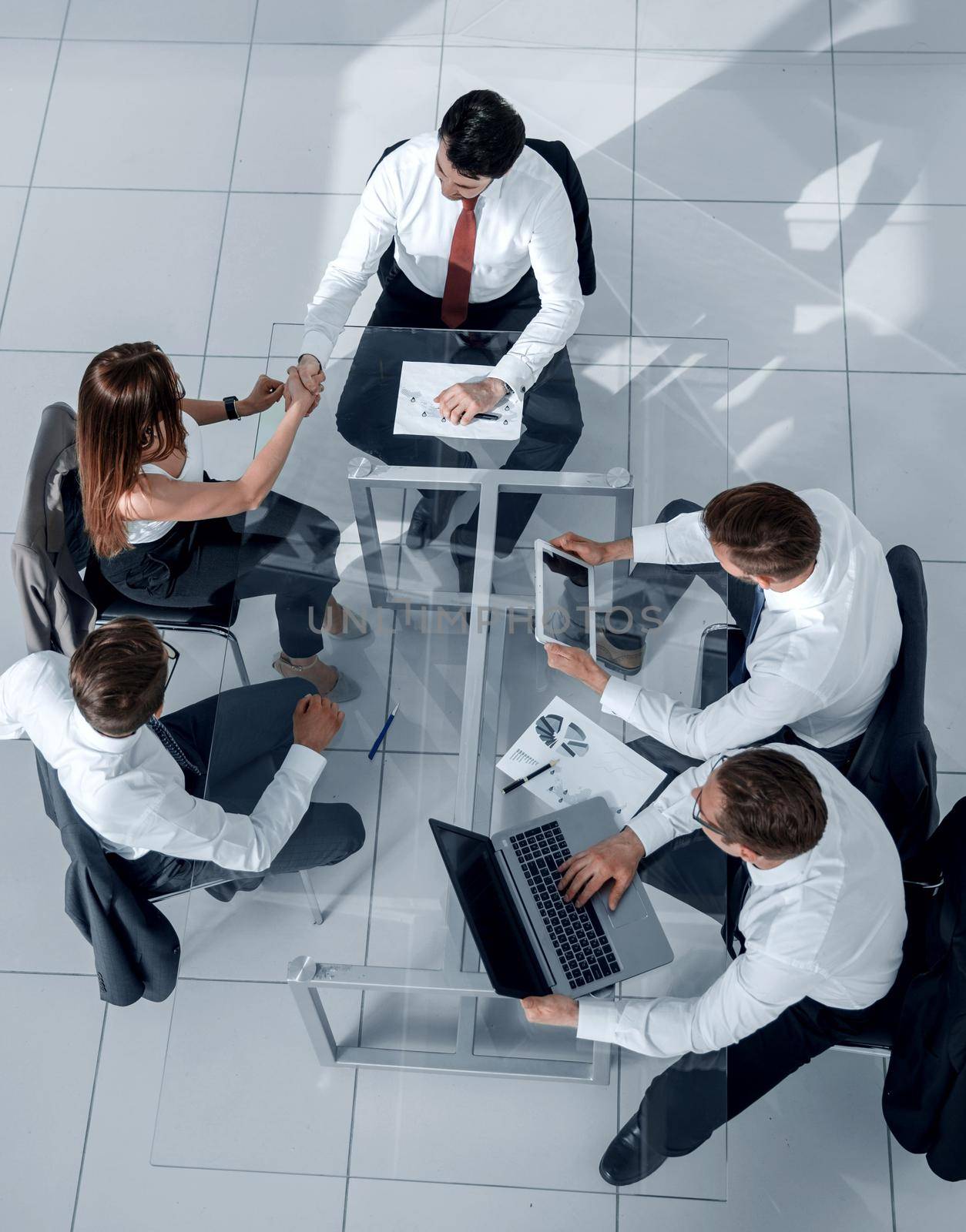 Group of Multiethnic Busy People Working in an Office