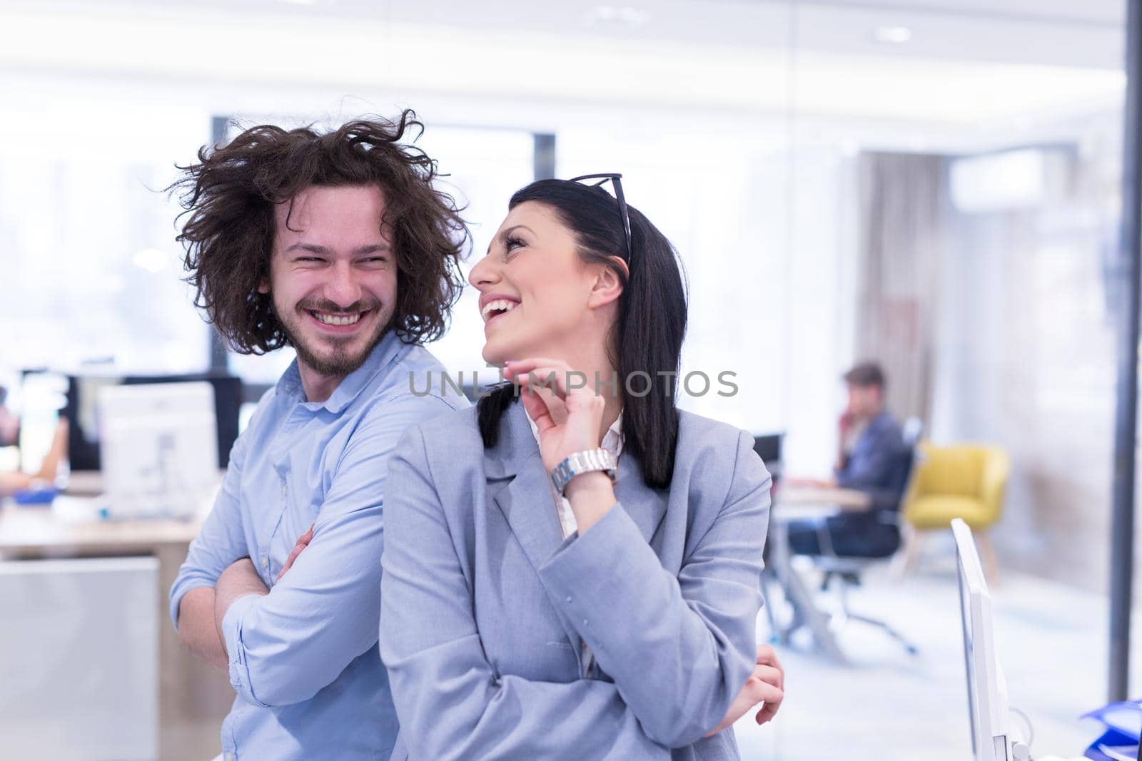 Portrait Of Successful Business people Entrepreneur At Busy startup Office