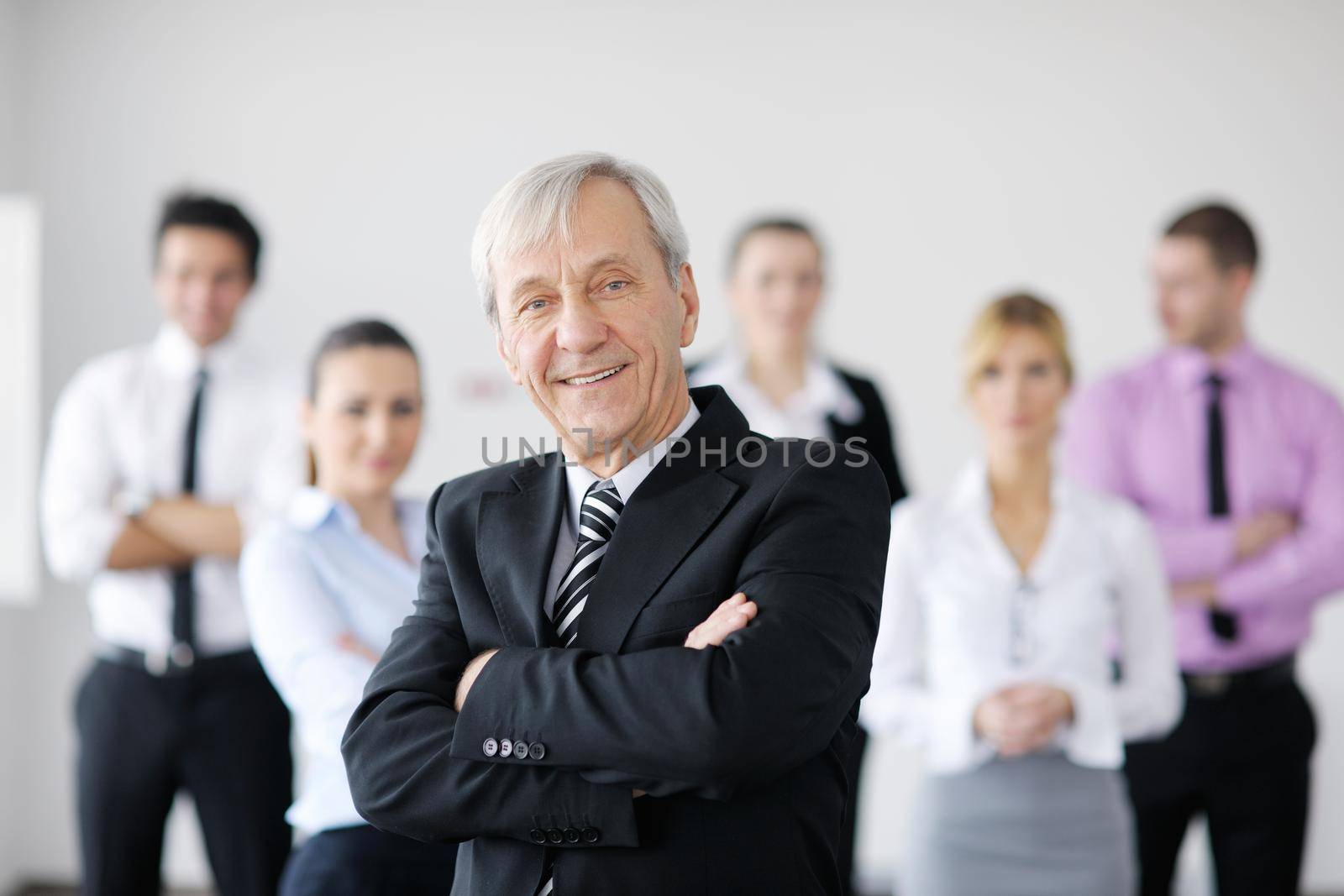 business people  team  at a meeting in a light and modern office environment.