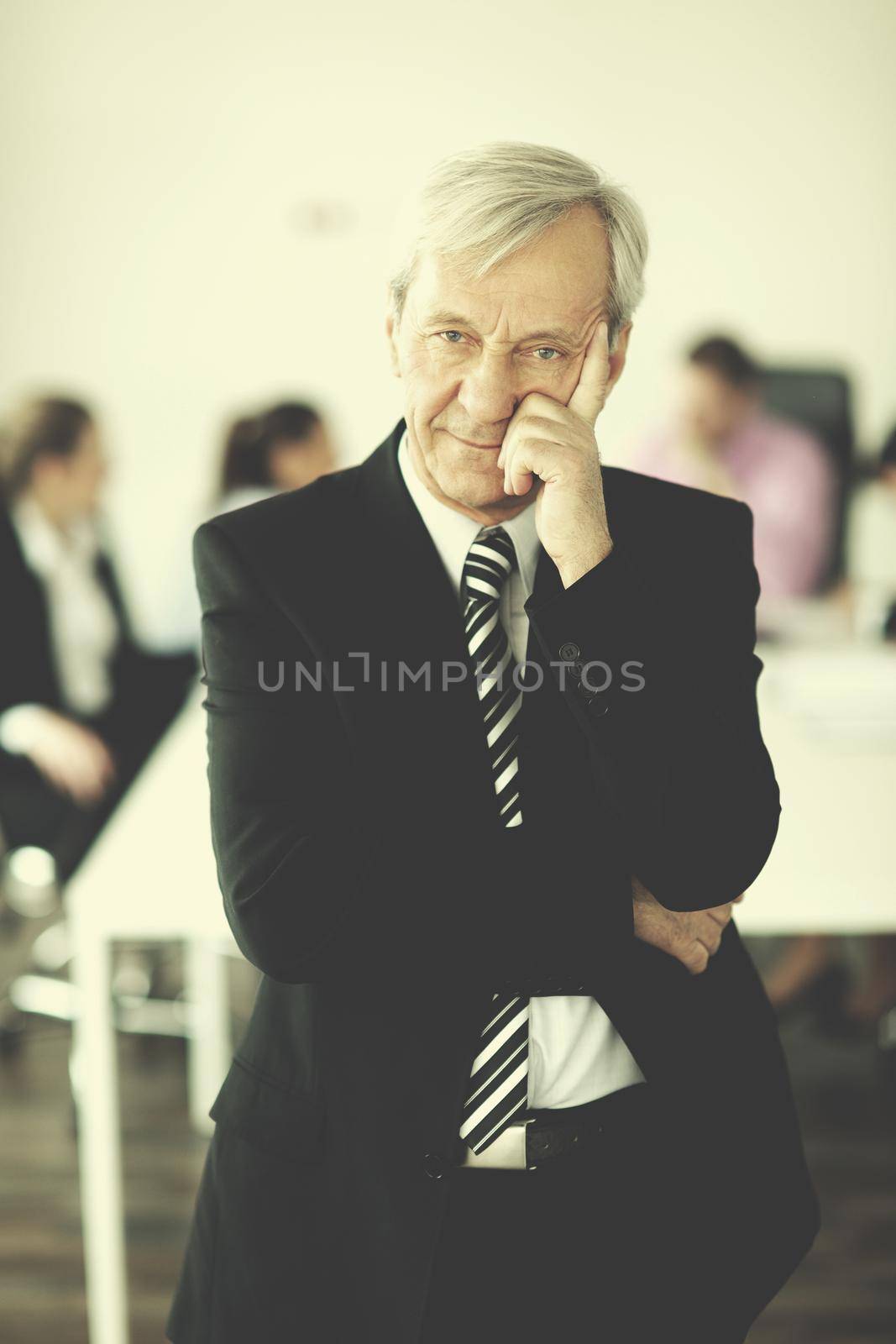 business people  team  at a meeting in a light and modern office environment.