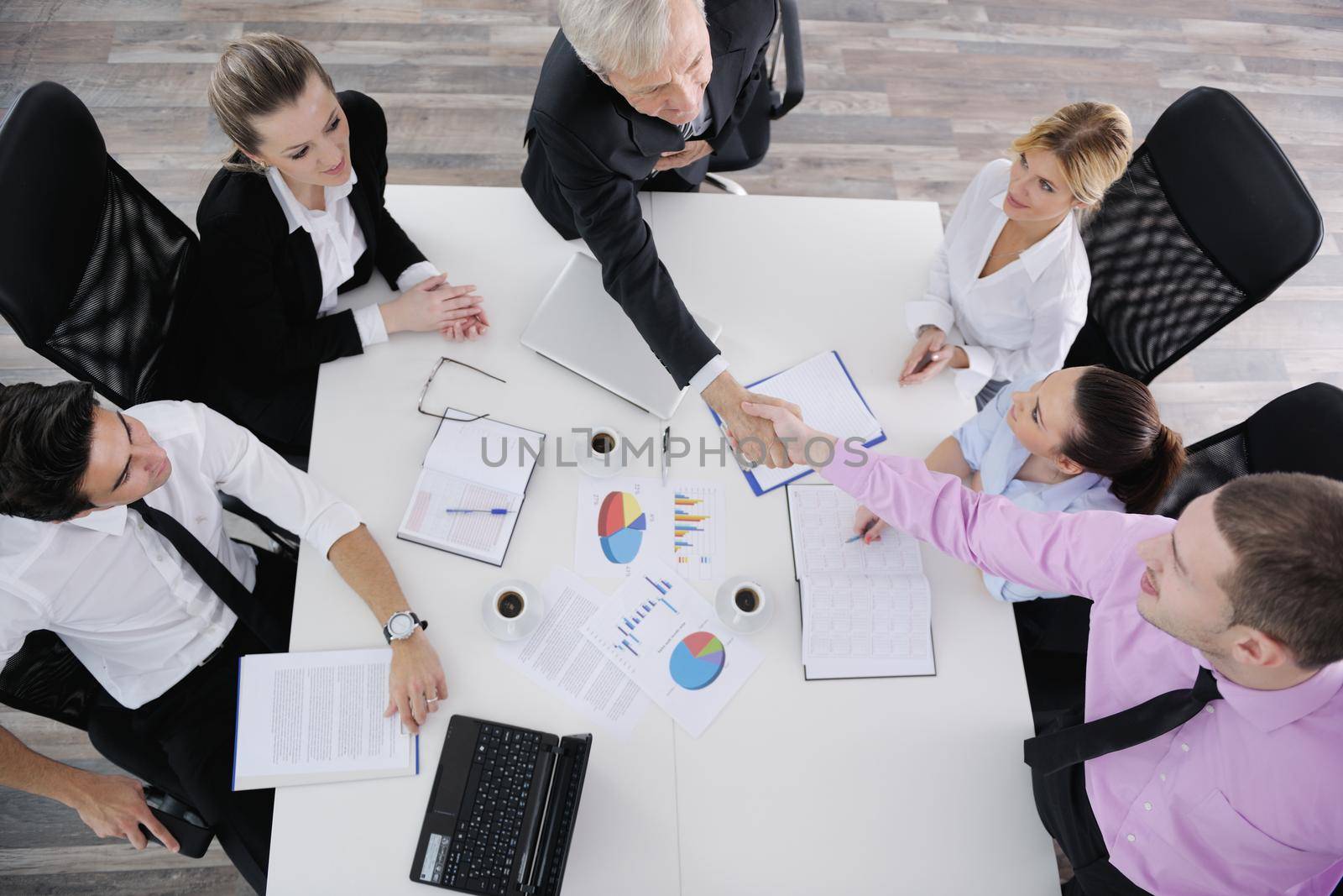 business people team on meeting by dotshock