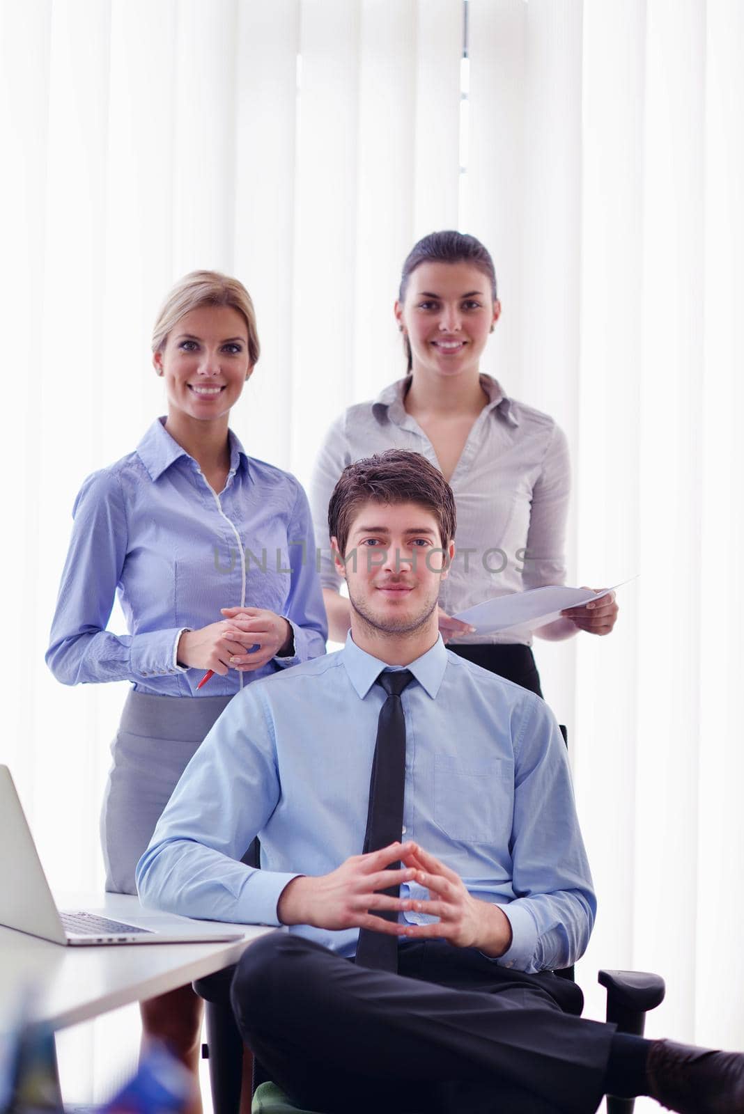 portrait of business people  team  group at modern bright office