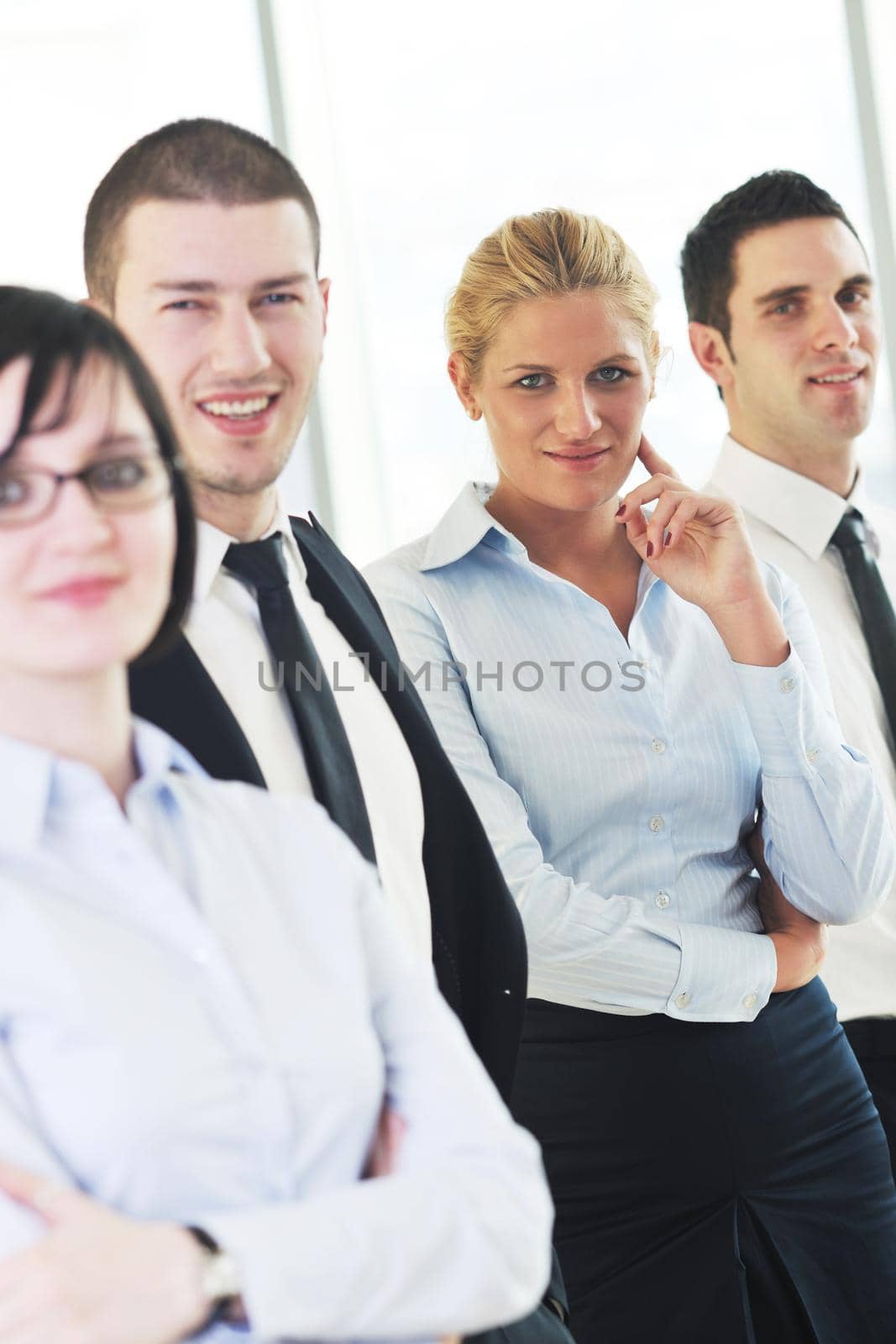 multi ethnic mixed adults  corporate business people team