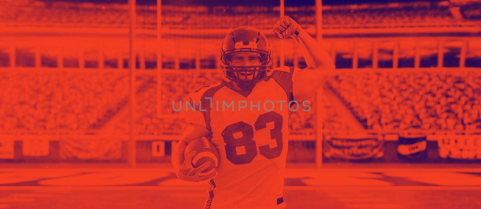 american football player celebrating touchdown by dotshock