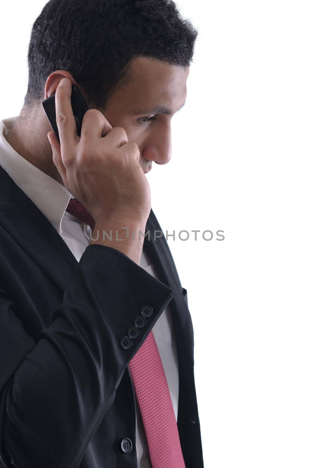 business man with  mobile phone by dotshock