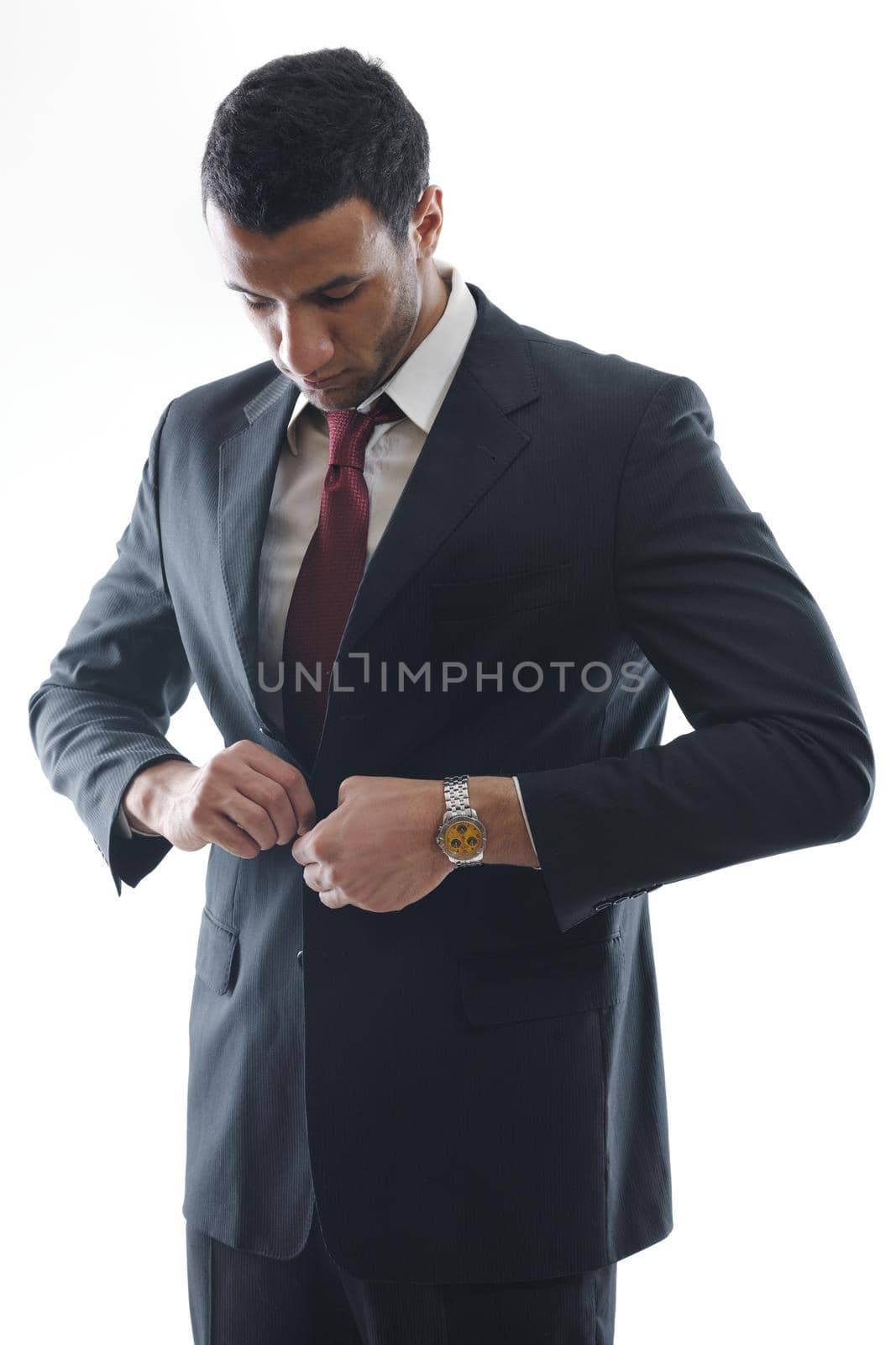 business man isolated over white background by dotshock