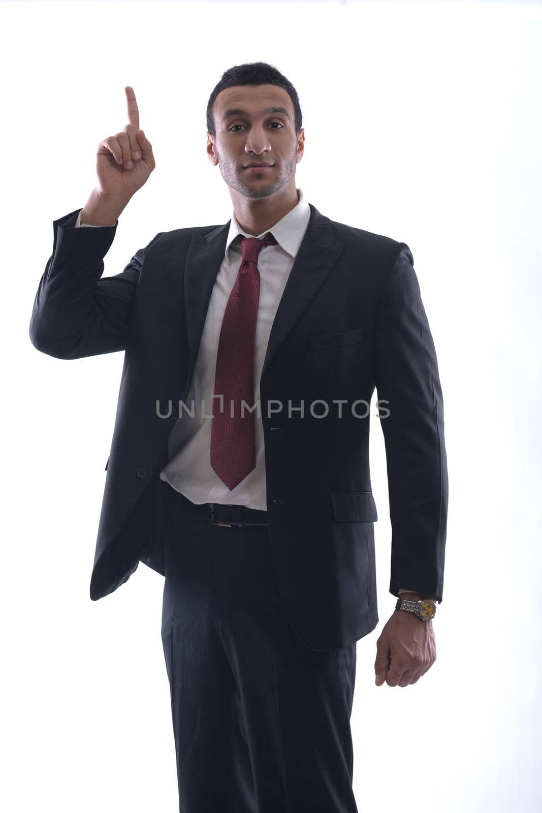 business man isolated over white background by dotshock