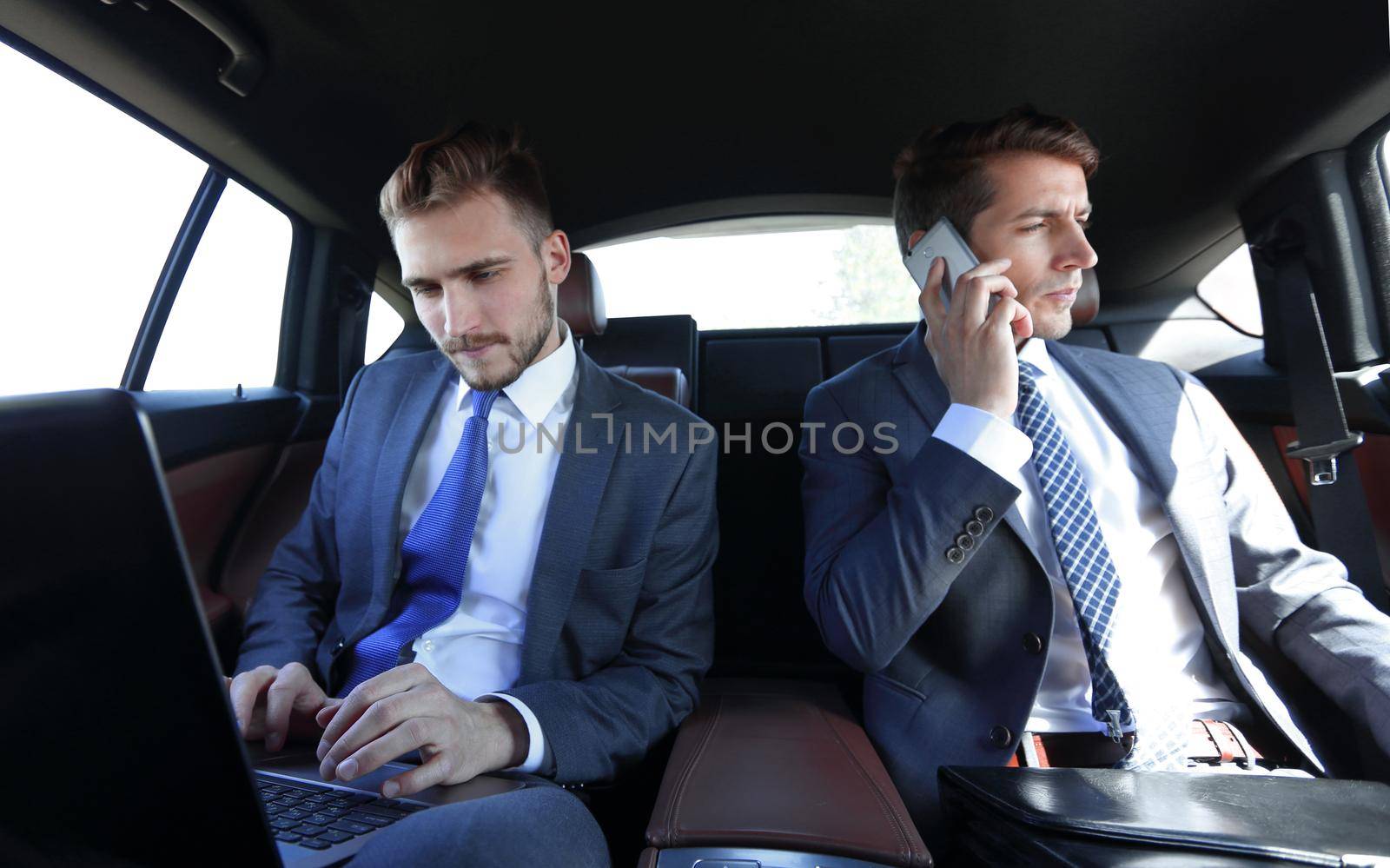 business colleagues on a business trip by asdf