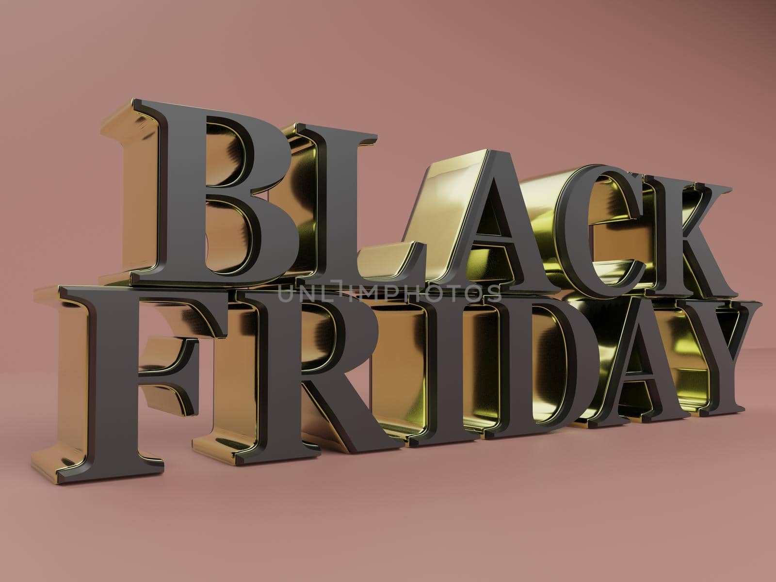 the words Black friday in 3d rendering by raphtong